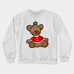 Christmas teddy bear toy Crewneck Sweatshirt